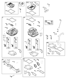 Cylinder Head Group Diagram and Parts List for 540477-2120-G1 400000 - 699999 Briggs and Stratton Engine